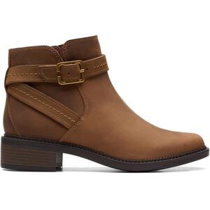 Clarks Maye Strap brown Leather  Boot Women's Size 11